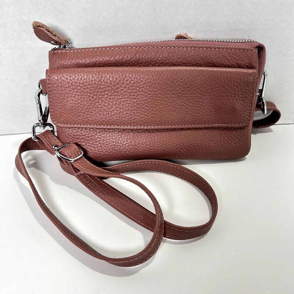 YALUXE Women's Leather Smartphone Crossbody RFID 8" x 5" with XBODY STRAP ONLY